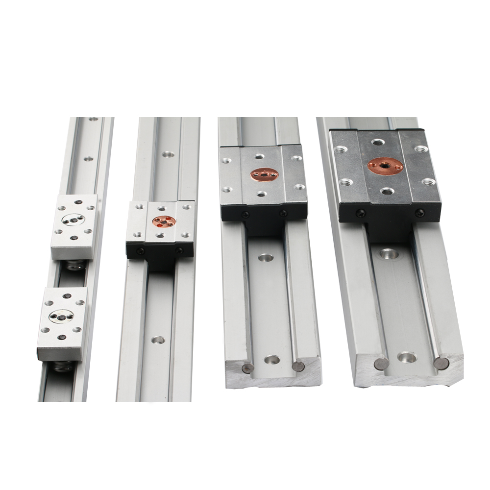 70mm width double shaft square linear guide SGR25 with roller guide ...