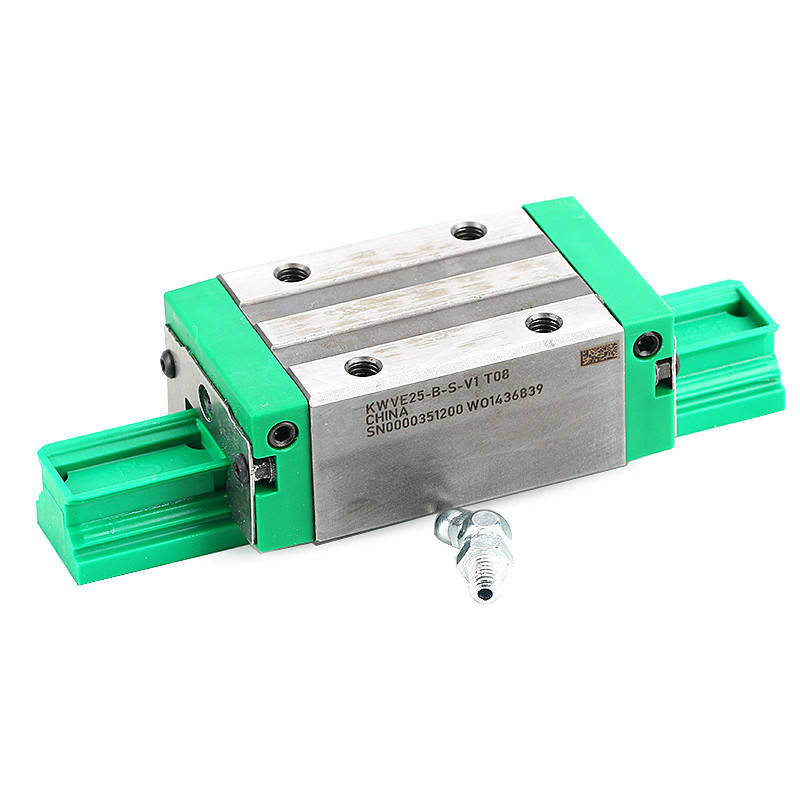 Fourrow recirculating full complement ball bearing carriage linear rail block KWVE25BS G1 V1